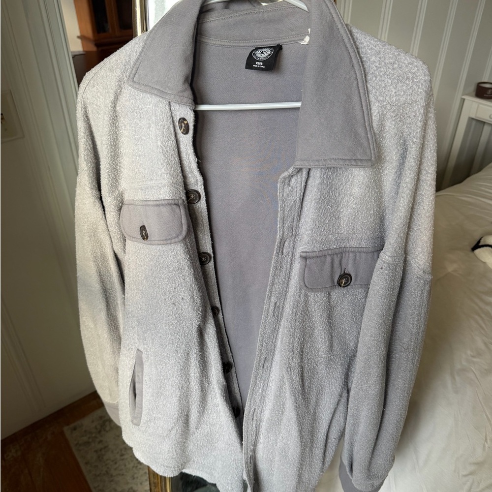 PacSun Light Gray Knit Top